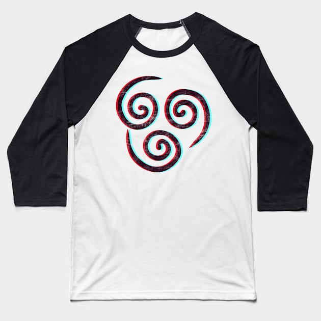 Avatar the Last Airbender Air Nomads Symbol 3D Baseball T-Shirt by Tatted_and_Tired